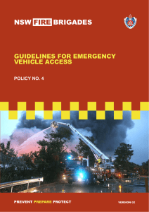 Guidelines for emergency vehicle access