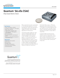 Quantum™ SA.45s CSAC