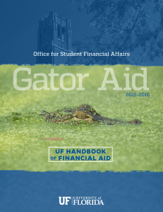 Gator Aid Handbook - UF Office for Student Financial Affairs