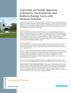 University of Florida Improves Laboratory Environments