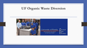 UF Organic Waste Diversion