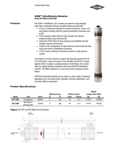 DOW™ Ultrafiltration SFP-2880 and SFD-2880