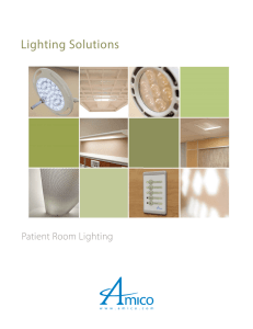 Patient Room Lighting brochure