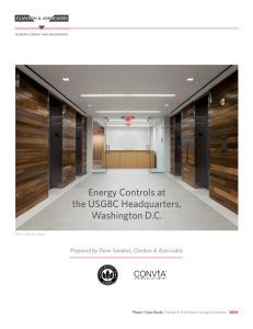 Energy Controls at the USGBC Headquarters, Washington D.C.