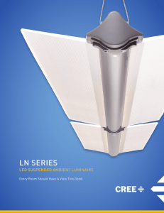 Cree LN Series LED Suspended Ambient Luminaire Brochure