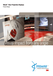 Vikuiti Rear Projection Displays Brochure (PDF 387