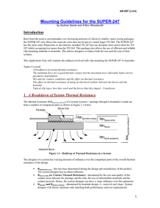 Mounting Guidelines for the SUPER-247