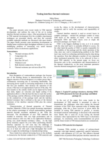 Testing interface thermal resistance