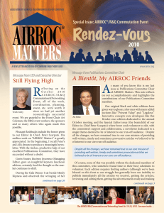 Special Issue: AIRROC®/Cavell Commutation Event