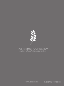 The story behind the Josie King Patient Safety Curriculum