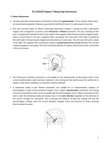 Ch 7 Measuring instruments