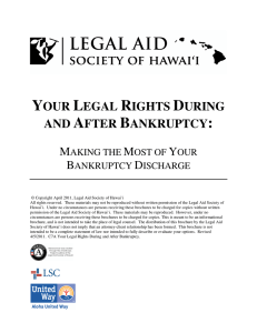 your legal rights during and after bankruptcy