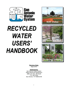 recycled water users` handbook