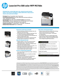 LaserJet Pro 500 color MFP M570dn