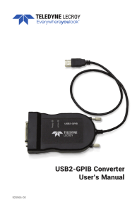 USB2-GPIB User`s Manual