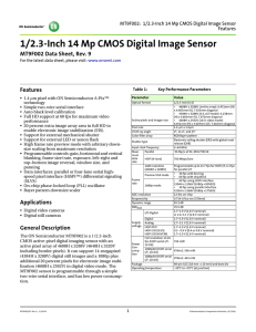 1/2.3-Inch 14 Mp CMOS Digital Image Sensor
