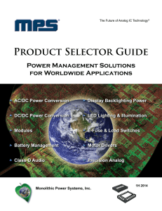 MPS Product Selector Guide - Glyn High