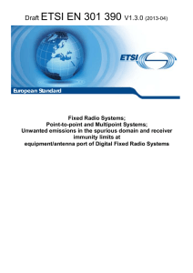 EN 301 390 - V1.3.0 - Fixed Radio Systems