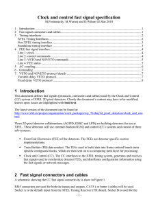 Clock and control fast signal specification