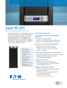 Eaton 9E UPS