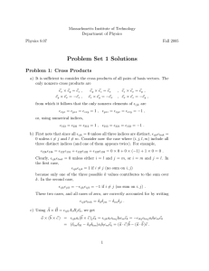 Problem Set 1 Solutions