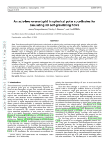 An axis-free overset grid in spherical polar coordinates for