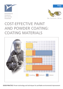Cost-effective paint and powder coating
