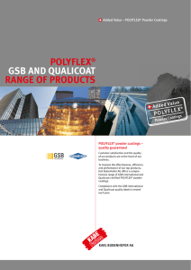 Brochure POLYFLEX® GSB and Qualicoat products