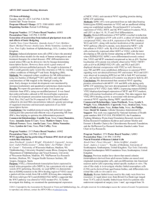 ARVO 2015 Annual Meeting Abstracts 372 Stem cell biology