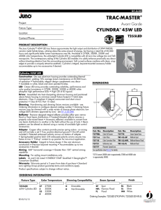 T255LED spec sheet - Juno Lighting Group