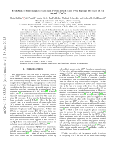 Evolution of ferromagnetism and nFL state with doping: the case of