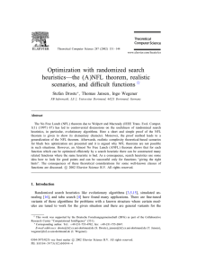 Optimization with randomized search heuristics—the (A)NFL