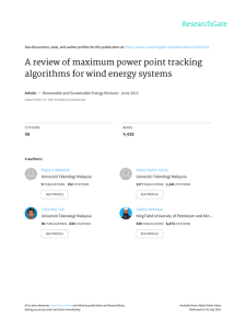 Renewable and Sustainable Energy Reviews