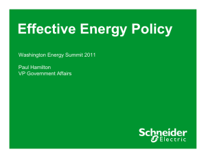 PDF of Presentation - Washington Energy Summit