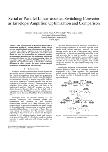 Serial or Parallel Linear-assisted Switching Converter as Envelope