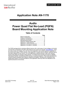 Application Note AN-1170 Audio Power Quad Flat No