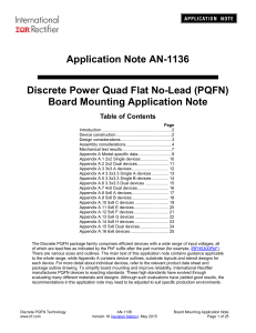 Application Note AN-1136 Discrete Power Quad Flat No