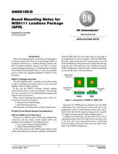 AND8188/D Board Mounting Notes for NIS6111 Leadless Package