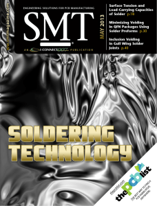 SMT Magazine May 2013 - Soldering Technology