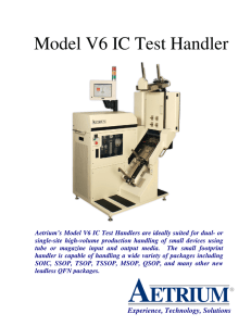 Model V6 IC Test Handler