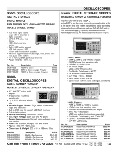 oscilloscopes - Electronix Express