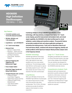 HDO6000 High Definition Oscilloscopes (350 MHz