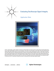 Evaluating Oscilloscope Signal Integrity