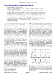 Time stretch enhanced recording oscilloscope - jalali