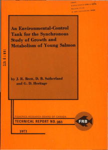 An environmental-control tank for the synchronous study of growth