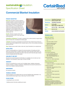 Commercial Blanket Insulation