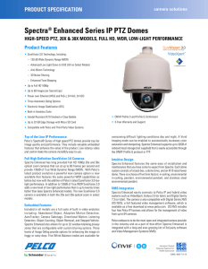 Spectra® Enhanced Series IP PTZ Domes - Surveillance