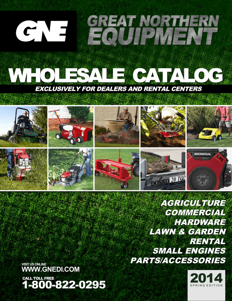 wholesale catalog - Great Equipment