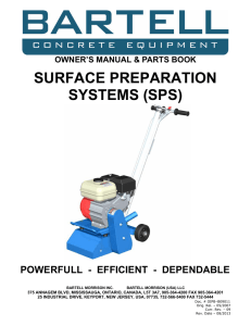 9BSURFACE PREPARATION SYSTEMS (SPS)