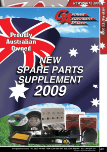 new spare parts supplement